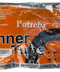 Packaging of a heavy duty inner tube with TR87 angled valve for 10-inch pneumatic tires, thick butyl rubber, made in China.