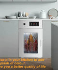 Game Changing Commercial Food Dehydrator Rocking A Sleek Rotary Drum Built Tough From Stainless Steel With Bulletproof Digital Controls and Spot On Temperature Adjustments For Whopping Thirty Kilogram Batches Ready To Roll in modern kitchen setting.