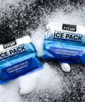 Deep Freeze Titan Ice Pack 2 Pack 600 Gram High Performance Puncture Resistant Cold Pack on snow background