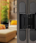 Gold Folding Cross Door Hinge Set Inconspicuous Stainless Steel Heavy Duty 180 Degree Concealed Three Dimensional Hinge for Hidden Doors