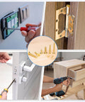 Go-To Brass Wood Screws 100 Pack M2x6mm Phillips Flat Head Self-Tapping Fasteners used in various DIY projects.