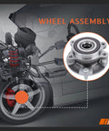 Front Wheel Hub And Bearing Assembly With ABS For Toyota RAV4 2006-2008 2.4L RAV4 2009-2011 2.5L Prius V 2012-2016