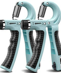 Two Pack Hand Grip Strength Trainer With Adjustable Resistance 10 To 130 Lbs, ideal for muscle building and injury recovery