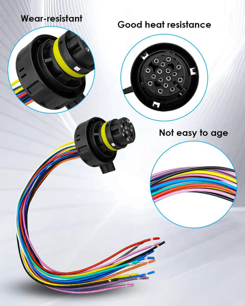 Chevy GMC External Harness Repair Kit For 6L80E 6L90E Transmissions And 6R60 6R80 6R75 With TCM T43 Wiring Connector close-up