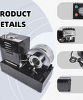 Heavy Duty Electric Hydraulic Hose Crimper With 110V Power And Eight Steel Dies For Smooth R1 R2 Fittings crushes auto AC lines and fuel pipes.
