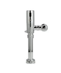 Exposed Sensor Toilet Flush Valve In Chrome Finish With Battery Operated Detection And Ultra Low 1.1 GPF Rating For Commercial Restrooms