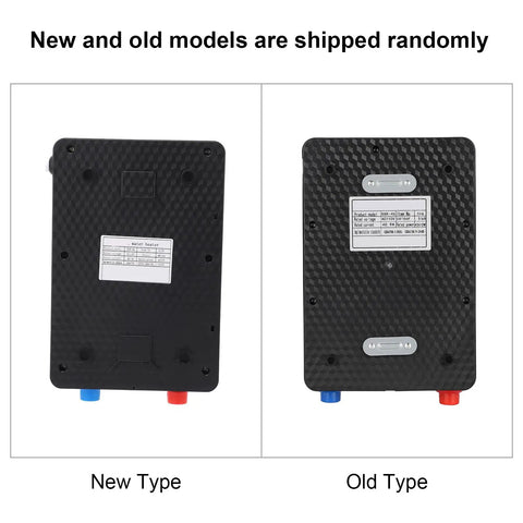 Image of Rock Solid Wall Mounted Tankless Electric Water Heater Packs 4500W showing new type on the left and old type on the right.