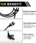ABS wheel speed sensor with wiring harness and mounting bolt for Dodge Ram 2500/3500 front left and right