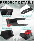 Beefed Up 2 Inch Rear Lowering Shackle For Silverado And Sierra 1999-2019 1500 And 1988-1999 C1500 C2500 K1500 K2500 Suburban Direct Replacement 410520 Durable Leaf Spring Lowering Shackles With 1 To 2 Inch Drop showing fastening bolt, high quality metal, secure weld, precision construction.