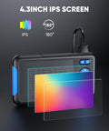 4.3 Inch HD IPS display of Endoscope Camera With Light For Tight Spots, 1080P Borescope With Dual Lens, IP67 Waterproof Camera