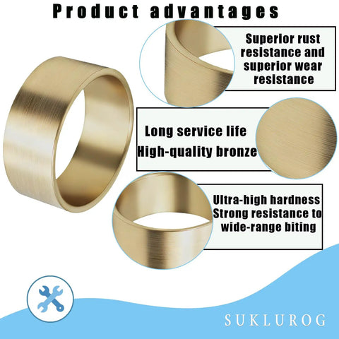 Two Pack Bronze Torque Converter Bushing 200349A For Mini Bike And Go Kart 30 Series Driver Pulleys Fits One And One Sixteenth Inch Crankshaft Heavy Duty Idler Bushing Replacement bronze bushing close-up