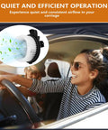 Woman driving car with HVAC Air Conditioning Heater Blower Motor With Brushless Motor And Fan Cage Direct Fit For Lexus CT200h image