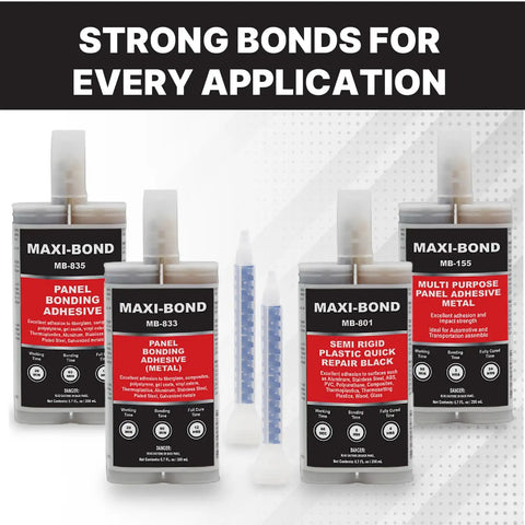 All Purpose Panel Adhesive For Metal And Fiberglass Two Part Epoxy Non Sagging High Strength Bond product range display
