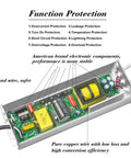 LED Driver 300W Power Transformer for Outdoor LED Lighting 12V DC Output Up To 25A IP67 Waterproof internal components view