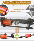 No Bull Heavy Duty 110 Volt Portable Line Boring And Welding Machine Kit With Crawler Pin Dismantler And 100 Ton Hydraulic Track Pin Press For Excavator Chain Fixes showing dual-use hollow fuel tank and positioning sleeve.