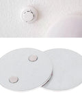 Hella Secure Magnetic Base For Smoke Detectors Drill Free Mounting Pads, two 70mm galvanized steel pads for easy installation.