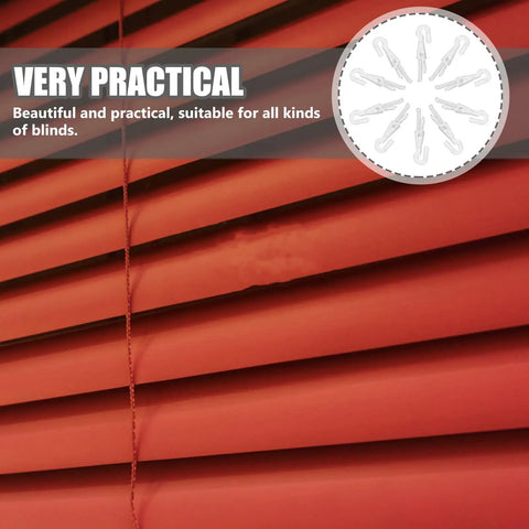 Rock Solid 12 Piece Blind Wand Replacement Hooks Built With Heavy Duty Alloy For Smooth Tilt Action And Fast Window Treatment Repairs Around Your Place on red blinds.