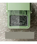 Badass Countertop Ice Maker With Hella Large Storage Producing Fully Automatic Round Cubes with clear ice inside.