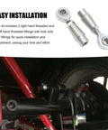 Two Pair One Half Inch Heim Joints Kit With Right And Left Hand Threads Jam Nut Bung Half Inch Rod End Chromoly Joints Panhard Kit For Steering And Suspension Traction Bars installed on suspension link