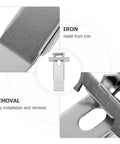 Sleek Concealed Spring Clamps For Recessed Trim Kits With Robust Iron Build For Reliable Lighting Support And Hidden Elegant Design In Bulk Pack of 10 iron recessed light trim clip, easy removal