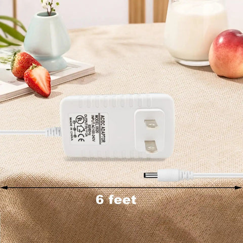 5V Power Cord Replacement For Rest Series Sound Machine Charger For Rest, Rest Plus, and Rest Mini, 6 ft cord on table