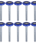 10 Pcs 1.8 Inch Nylon Garage Door Rollers With 4.7 Inch Stems Quiet Replaceable Wheels For Garage Doors Barns And Warehouses