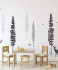 Dreamy Forest Woodland Nursery Wall Decals Set With Pine Trees Owls And Deer No Mess Easy Peel And Stick