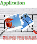 Application of 50 Piece 52mm 2 Inch Metal Alligator Clips Set Red And Black Color Coding For Electrical Testing And Soldering Tools