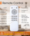Remote control for 52 Inch Black Walnut Ceiling Fan With Light And Remote Reversible 3 Wood Blades Six Speeds 3 CCT