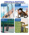 Waterproof 4 Digit Lock Box With Removable Cable Portable Anti Theft Safe For Travel Gym Beach Dorms Resettable Code