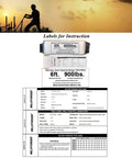 Labels for Heavy Duty 100ft Vertical Lifeline Assembly With Three Strand Rope, Rope Grab, Snap Hooks, Shock Absorber, ANSI Compliant