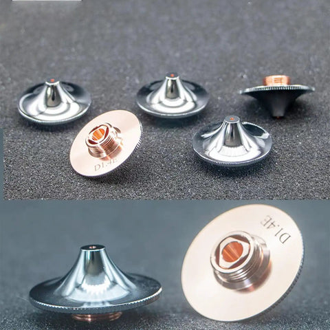 High Speed 28mm Fiber Laser Nozzle Set 5 Pcs Double Layer Caliber D28 H15 M11 For Precision Cuts And Fast Clean Results