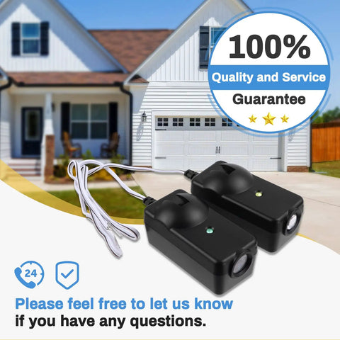 Universal Garage Door Safety Sensor Kit Replacement for Craftsman Chamberlain LiftMaster Openers Made After 1997 Easy Install and Quick Reprogramming Durable Magnetic Sensor Pair