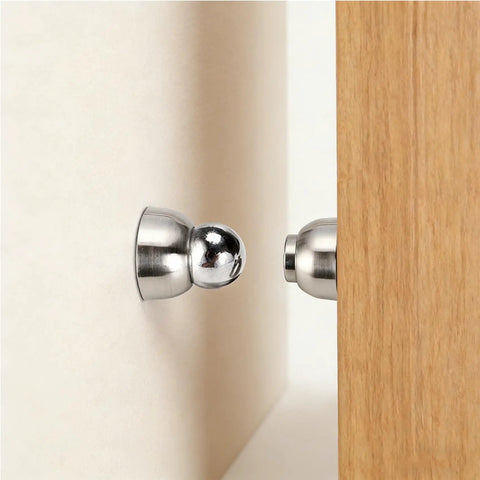 Stainless Steel Magnetic Door Stopper Set 2 Pack Heavy Duty Door Holder Keeps Doors From Slamming Like A Boss Rust Proof SUS304 side view