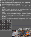 Measuring guide for Rugged Men Long Sleeve Coveralls Built Like A Tank With 75 Oz Twill Mechanic Jumpsuit Featuring Zipper Front.