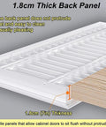 Breezy DIY Return Air Grille And Louvered Drywall Access Panel With Straightforward Magnetic Close And Built In Dust Catcher engineered for hassle free installations, showing 1.8cm thick back panel.