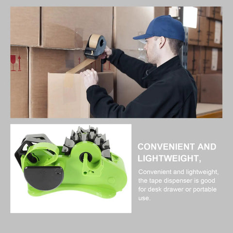 ProLevel Semi Automatic Heat Transfer Tape Dispenser Multi Roll Packing Stand with Precision AutoCut Blade for fast shipping, in use.