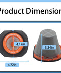 2 Pack HEPA Filter Replacement For 20V MAX PowerConnect Handheld Vacuum BCHV001C1 dimensions 4.72x4.17x3.34 inches