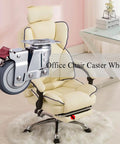 Heavy Duty Bulletproof Polyurethane Office Chair Wheels For Carpet Replacement Casters on a modern office chair.