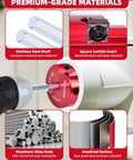 ERAYCO 3/4-in PVC pipe reamer tool with red anodized aluminum body, stainless steel shaft, and square carbide insert.