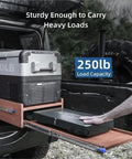 Pair Of Heavy Duty Locking Drawer Slides With Full Extension And Ball Bearing System Ultra Smooth Quiet Glide Silent Close Wide Fit Rust Resistant Steel Construction For Cabinets Dressers And Home Renovations mounted on truck drawer carrying 250lb load