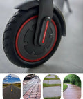Close-up of 8.5 Inch Scooter Tire Tube Replacement For Gotrax Gxl V2 Xiaomi M365 And More Green Butyl Inner Tube Set