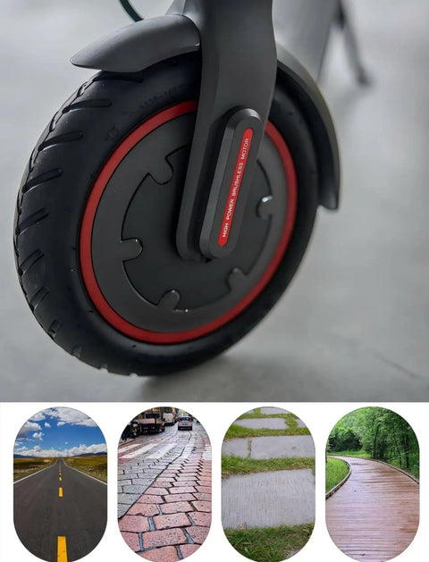 Close-up of 8.5 Inch Scooter Tire Tube Replacement For Gotrax Gxl V2 Xiaomi M365 And More Green Butyl Inner Tube Set