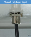 Straight Plug N Go 4G And 5G MIMO Wireless Antenna With Low Profile Panel Mount Setup showing through hole screw mount detail.