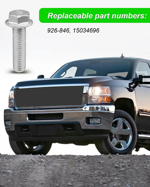 Heavy Duty Truck Bed Mounting Hardware Bolts For Chevy Silverado Gmc Sierra 1500 2500 3500 Hd Classic Rig Ready Bed Frame Repair Kit 8 Piece Set Built Like A Tank bolt shown alongside truck on rough terrain.