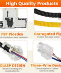 Get Your Washer Back On Track With This Upgraded Lid Lock And Door Strike Kit, showing PBT plastic assembly and three-wire design.