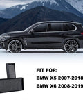 Cabin Air Filter For BMW X5 2007 2018 And X6 2008 2019 Drop-In Replacement shown with BMW SUV against mountain backdrop.