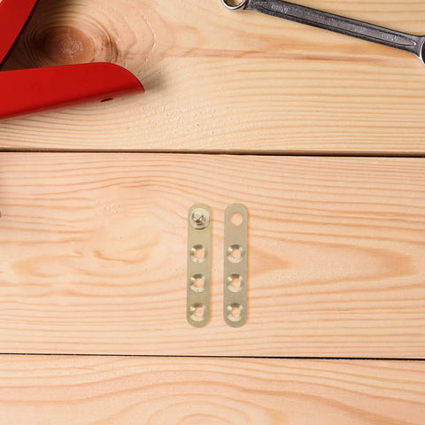 Copper Invisible Door Hinges 2 Pairs 360 Degree Pivot Concealed Hidden Hinges on wooden surface with tools