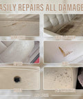 Leather and Vinyl Repair Kit for Cars, Seats, Couches, Boats and Bags That Fix Scratches and Tears with Easy Color Matching, DIY Friendly