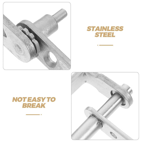 Close-up of stainless steel Hidden Door Pivot Hinges with Auto Close, showing dual rotation mechanism and durability